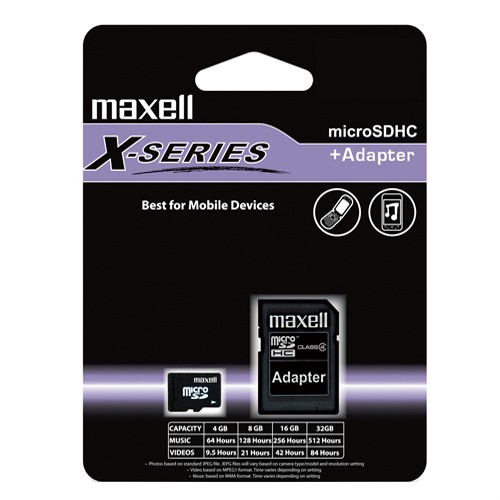 MicroSDHC Card 16GB clasa 4 cu adaptor X-Series 16GB