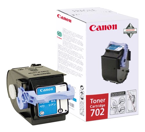 Toner original Canon EP-702C Cyan pentru LBP5960 LBP5970 LBP5975 Canon imagine 2022 depozituldepapetarie.ro