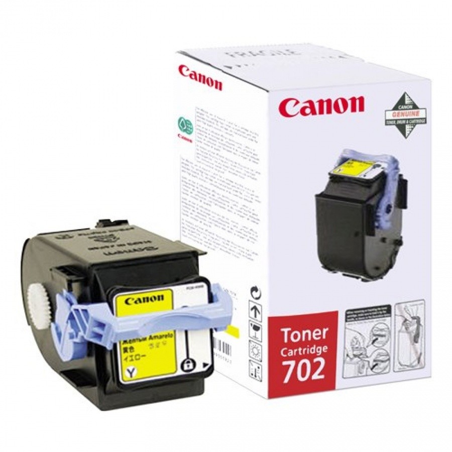 Toner original Canon EP-702Y Yellow pentru LBP5960 LBP5970 LBP5975 Canon poza 2021