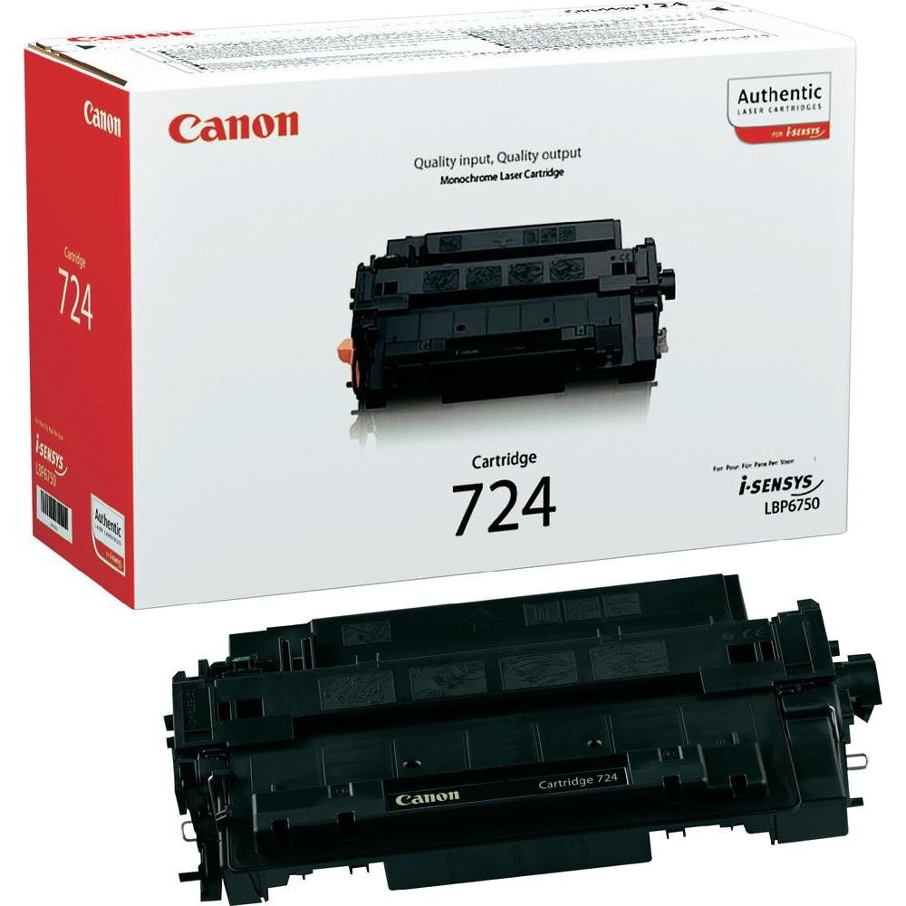 Toner original Canon CRG724 Black pentru LBP6750DN Canon imagine 2022 cartile.ro