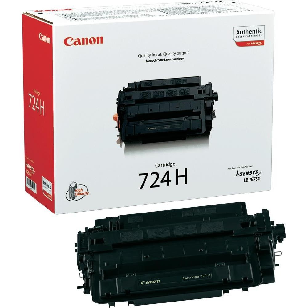 Toner original Canon CRG724H Black pentru LBP6750DN Canon imagine 2022 cartile.ro