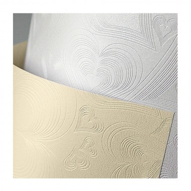 Carton special texturat A4 diamant pentru laser 220g Alb Floral ARGO