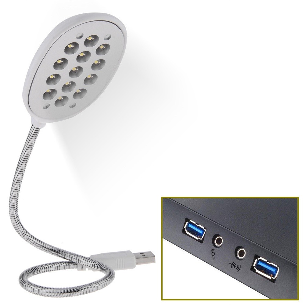 Lampa USB flexibila cu 13 LED-uri cartuseria.ro