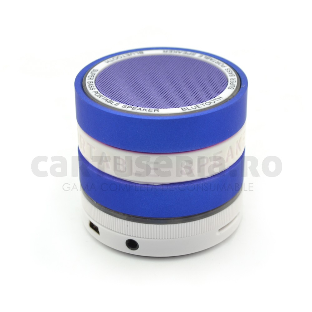 Boxa portabila Bluetooth Super Bass 3W Albastru cartuseria.ro