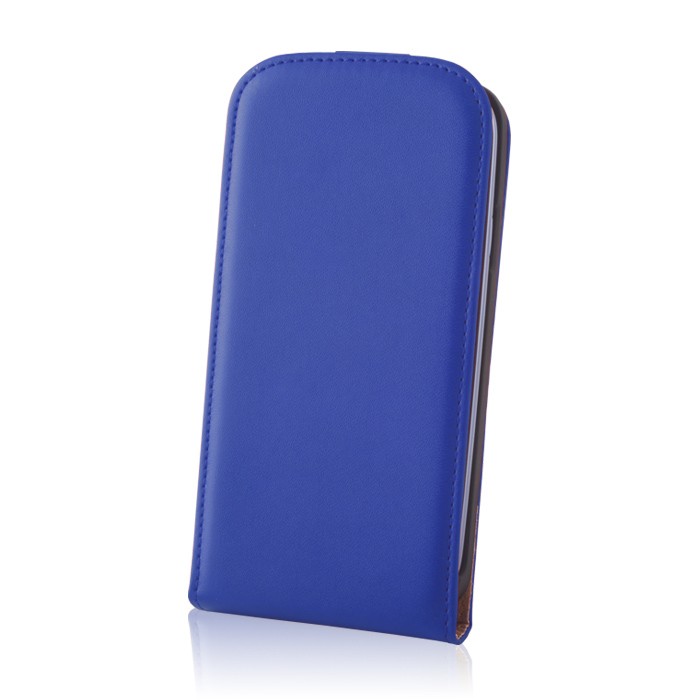 Husa Flip DeLuxe pentru Nokia 530 Albastru cartuseria.ro