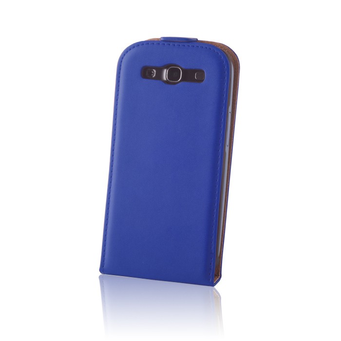 Husa Flip DeLuxe pentru Nokia 530 Albastru cartuseria.ro