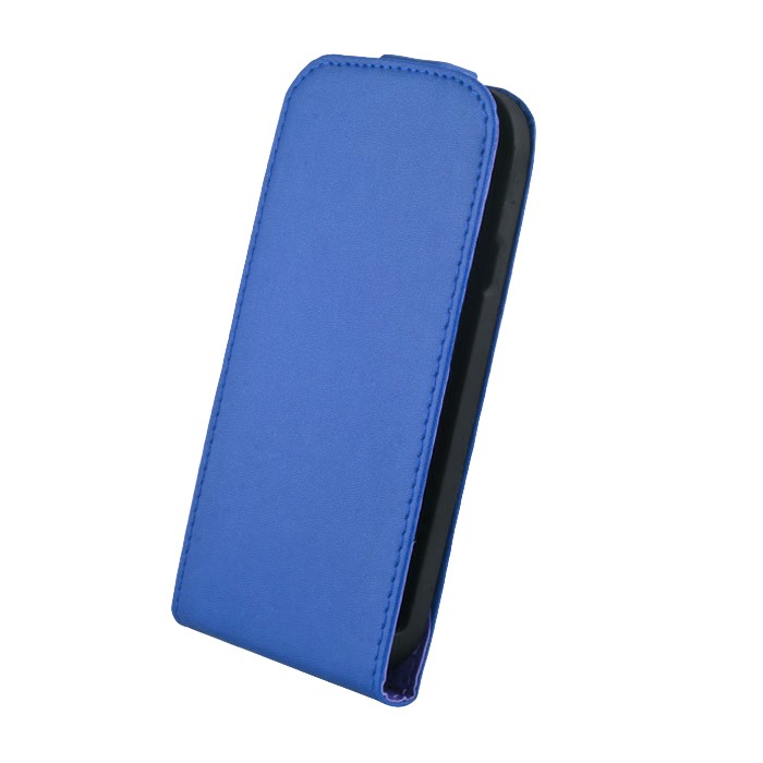 Husa Flip Elegance din piele eco pentru Sony Xperia M Albastru (ECO)