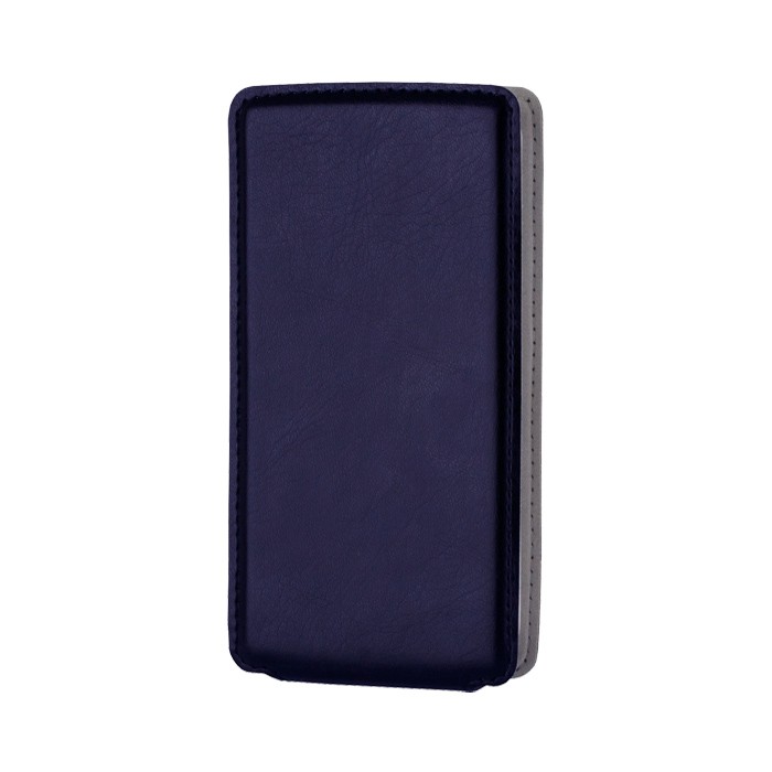 Husa Flip universala pentru smartphone 4.8″-5.2″ fixare cu adeziv Albastru cartuseria.ro