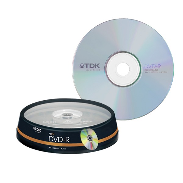 Set 10 DVD-R 4.7Gb 16x TDK cartuseria.ro imagine 2022