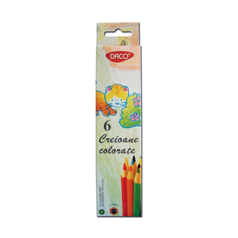 Creion color 6 culori Daco cartuseria.ro poza 2021