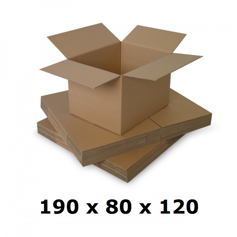 Cutie carton 190x80x120, natur, 3 straturi co3, 435 g/mp