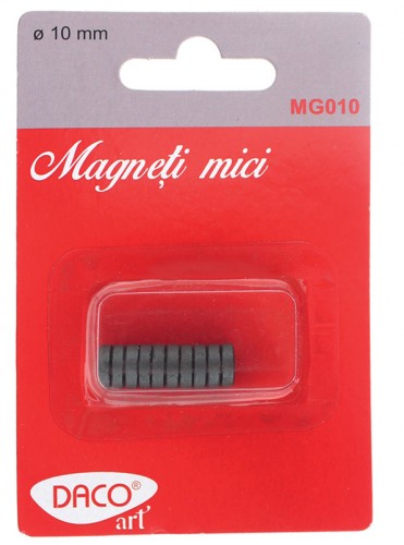 Magneti mici negri, 10 mm, set 10 bucati