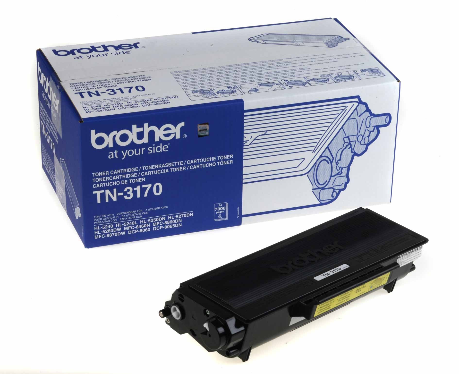 Toner original TN-3170 Black Brother, 7000 pagini Brother imagine 2022 depozituldepapetarie.ro