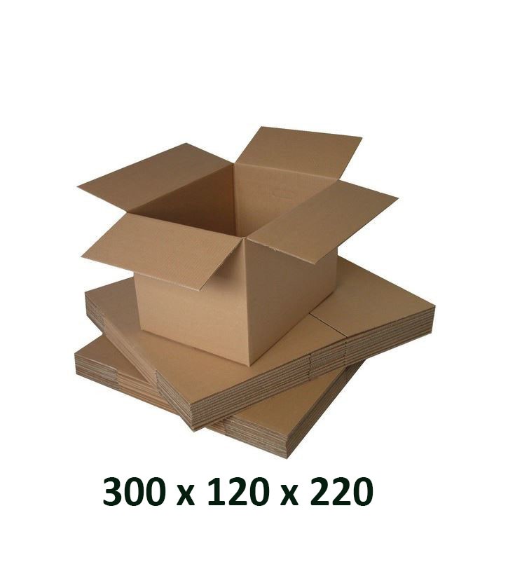 Cutie carton 300x120x220, natur, 3 starturi co3, 435 g/mp