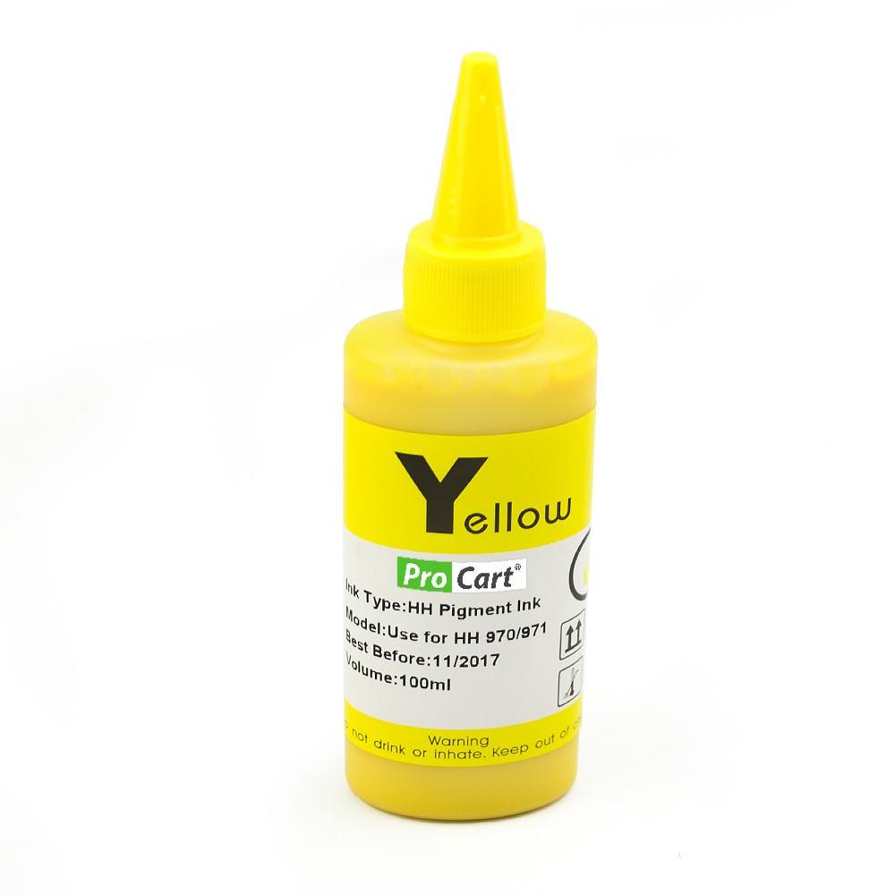 Cerneala pigment Yellow pentru HP970 HP971 cartuseria.ro imagine 2022 cartile.ro