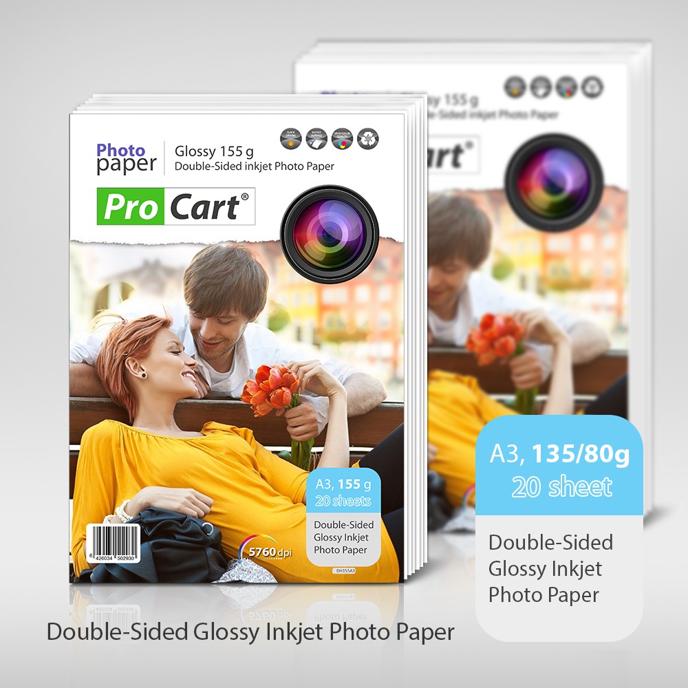 Hartie FOTO Dual Side Glossy format A3 155g cartuseria.ro