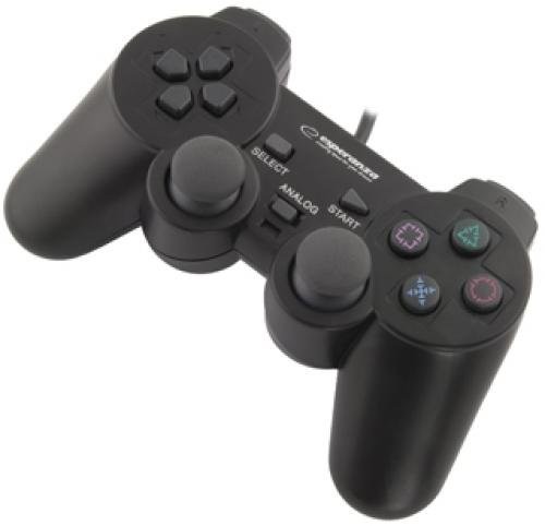 Gamepad Esperanza USB cu vibratii pentru PC, PS2, PS3