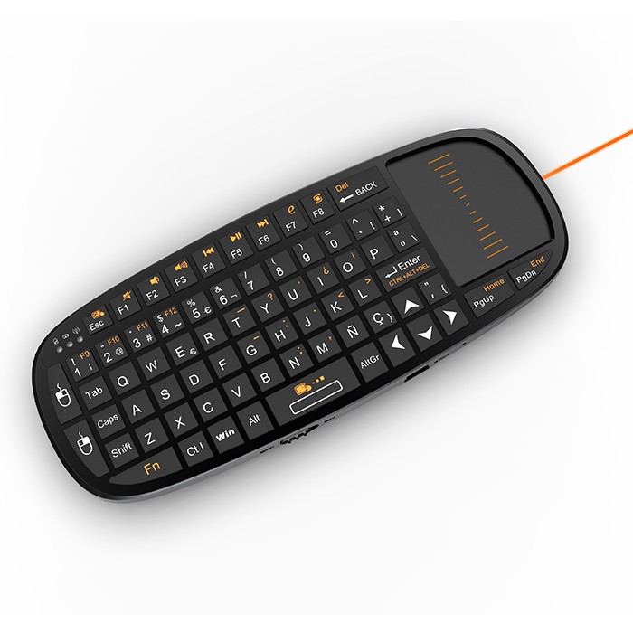Mini tastatura Rii i10 wireless cu mouse si telecomanda pentru prezentari cartuseria.ro imagine 2022 cartile.ro