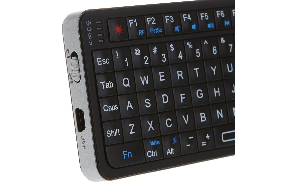 Tastatura mini Rii i6 bluetooth dual side tastatura si telecomanda - imagine 8