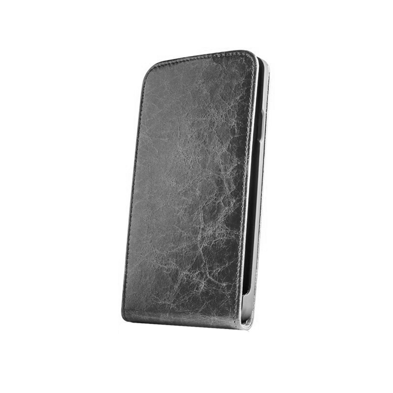 Husa Flip Exclusive pentru iPhone 6 Plus confectionata din piele Negru cartuseria.ro