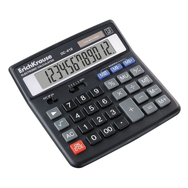 Calculator ErichKrause DC-412 12 digit cartuseria.ro imagine 2022 cartile.ro