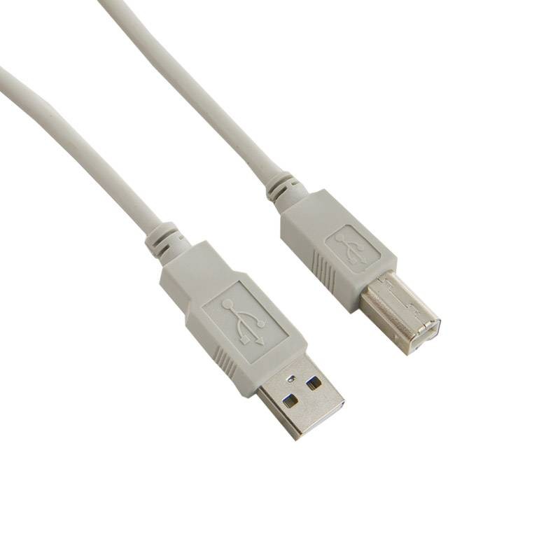Cablu USB 2.0 pentru imprimanta, lungime 1.8 m, gri 1.8