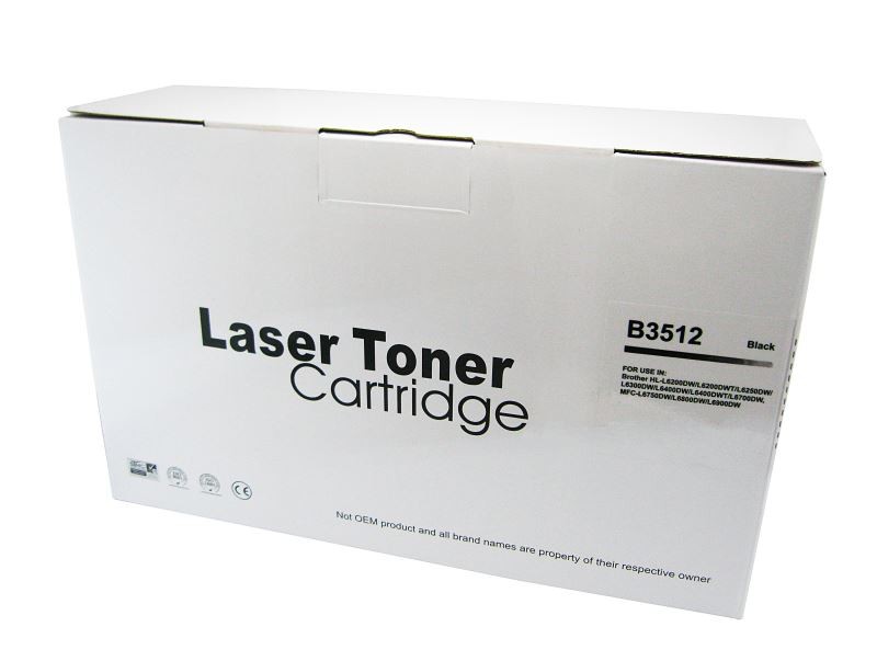 Toner compatibil TN3512 negru pentru Brother cartuseria.ro