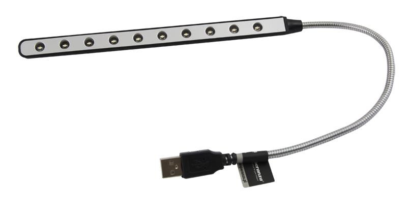 Lampa USB flexibila 10 LED-uri, 26 cm, pentru PC sau notebook, Esperanza EA148