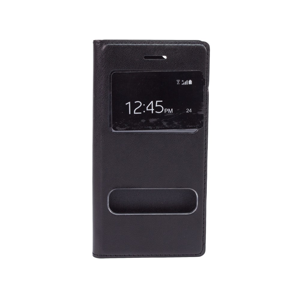 Husa Smart Flap cu carcasa compatibila cu iPhone 6 Negru accesorii
