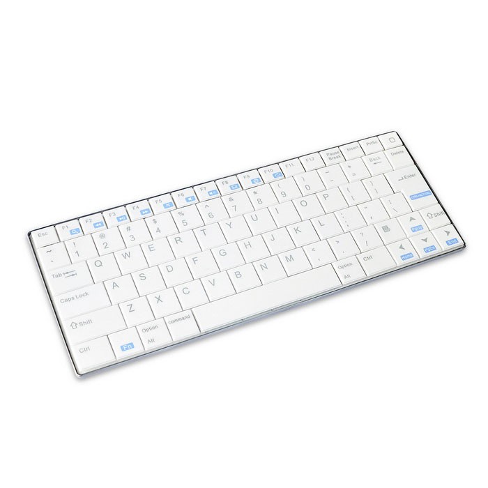 Mini tastatura bluetooth Rii ultra slim 5.8 mm Alb - imagine 10