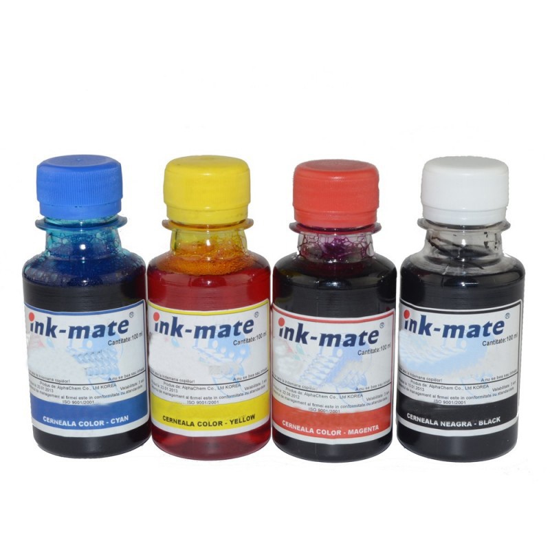 Cerneala refil pentru imprimantele Lexmark in 4 culori 1000 ml cartuseria.ro