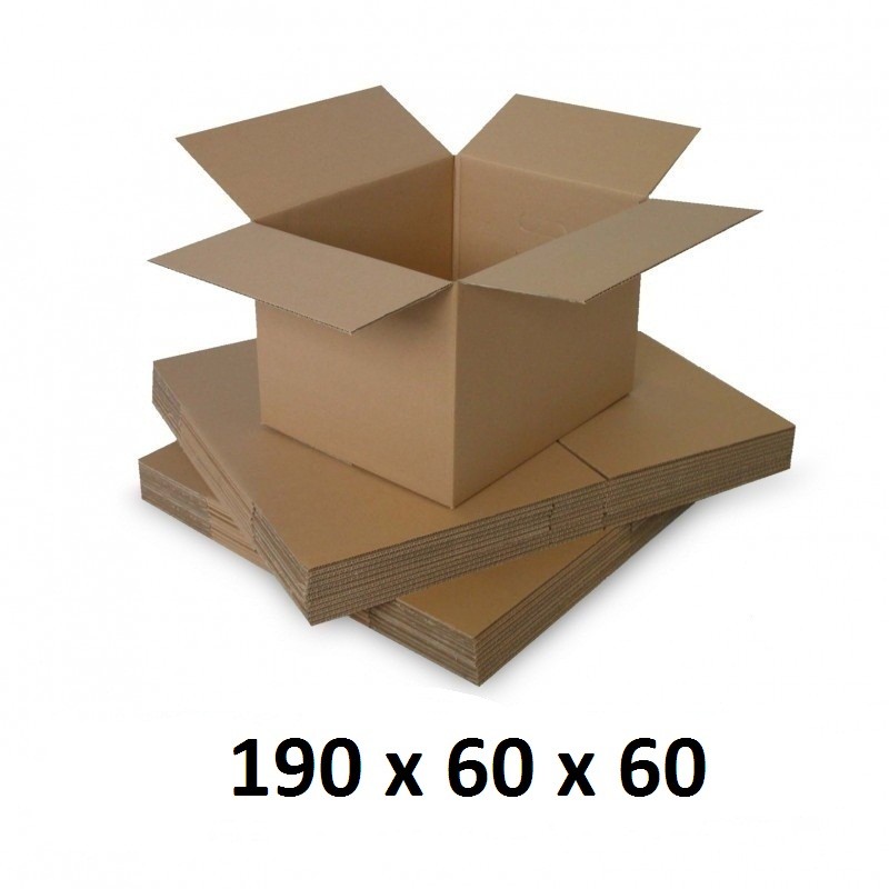 Cutie carton 190x60x60, natur, 3 straturi co3, 435 g/mp