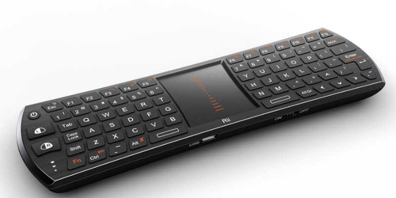 Tastatura Smart TV Rii i24T cu touchpad compatibila Android OS, TV Box, iPad cartuseria.ro
