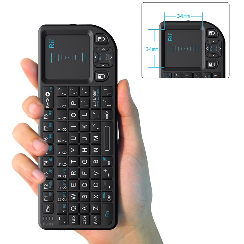 Mini tastatura wireless Smart TV, PC, tableta, Xbox 360, PS3, cu touchpad Rii X1 - imagine 5