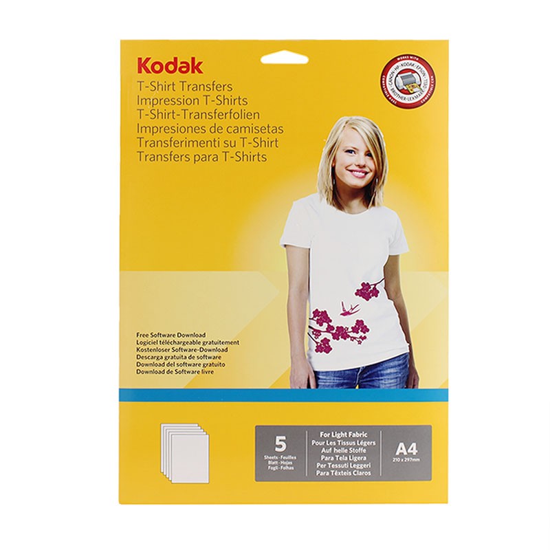 Hartie transfer termic Kodak A4, pentru textile albe cartuseria.ro imagine 2022 depozituldepapetarie.ro