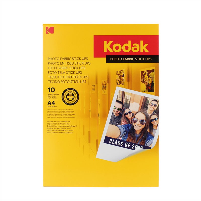 Canvas Kodak, stick up reaplicabil pe suprafete plane, A4, 255g, 10 coli cartuseria.ro
