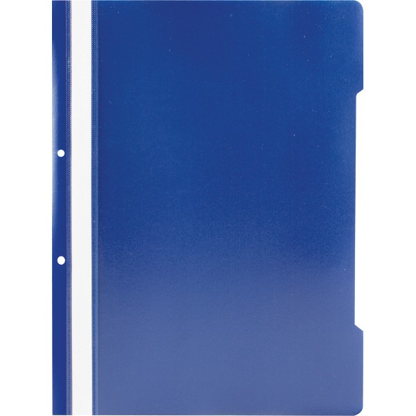Dosar plastic cu sina si perforatii EXXO pentru documente Albastru cartuseria.ro