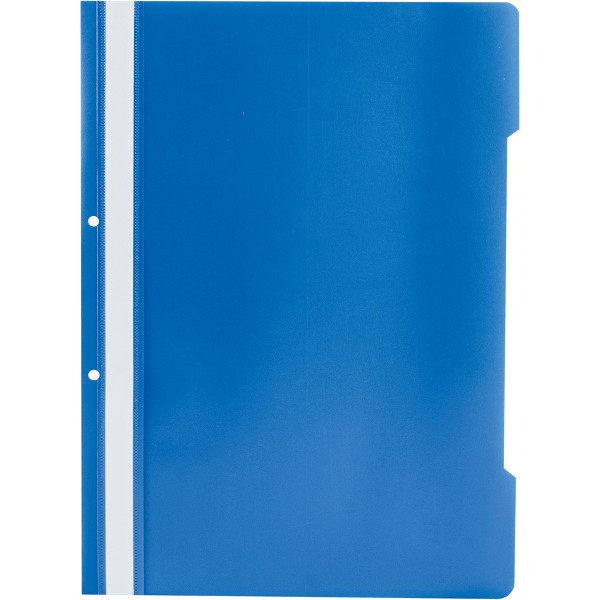 Dosar plastic cu sina si perforatii EXXO pentru documente Albastru cartuseria.ro