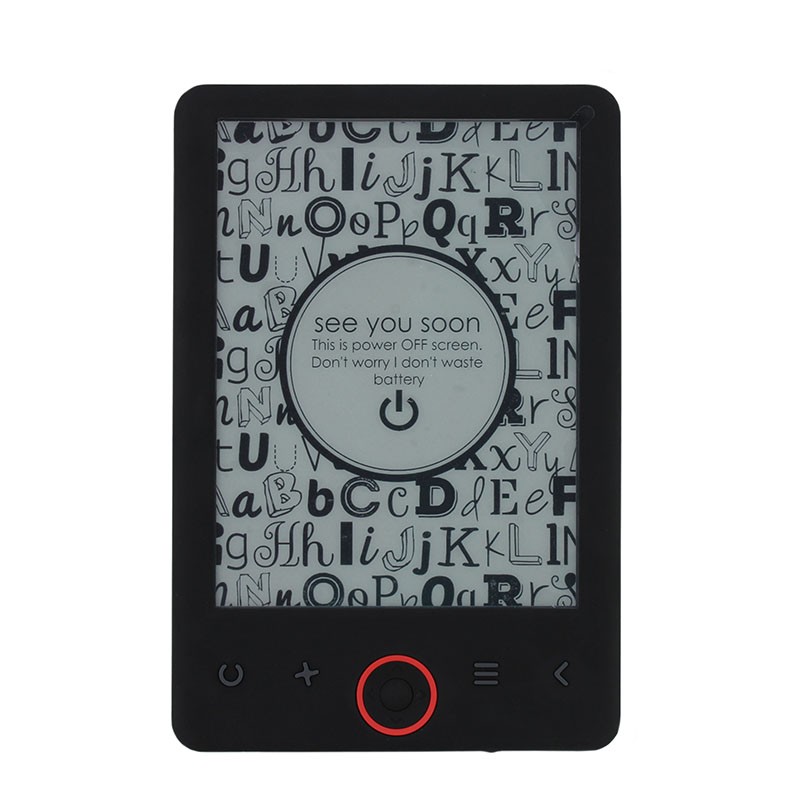 eBook Reader, display 6 inch eInk, 4 GB, microSD, slim, negru, Metek cartuseria.ro imagine 2022 cartile.ro