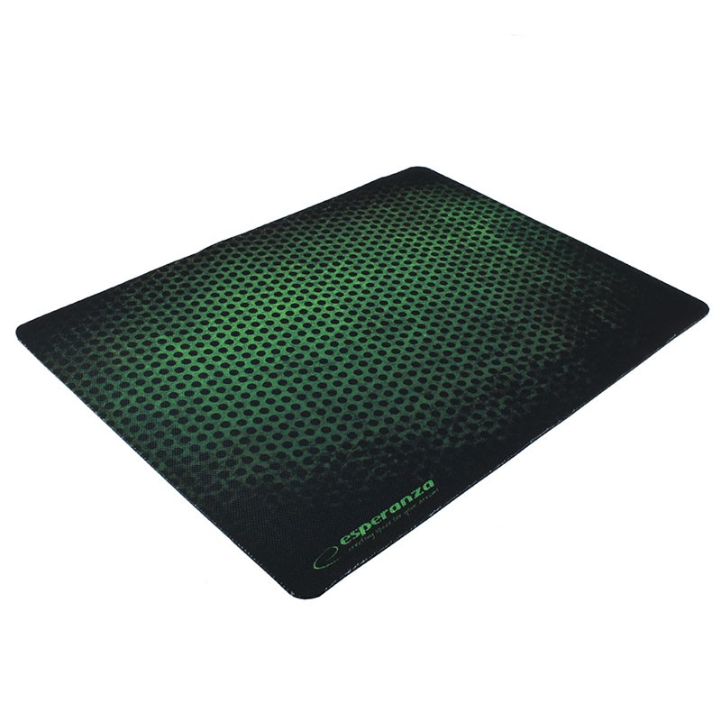 Mouse pad gaming, 40×30 cm, antiderapant, verde, Esperanza Grunge Maxi cartuseria.ro imagine 2022 cartile.ro