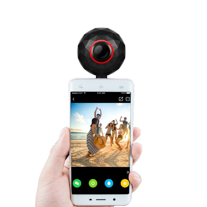 Camera foto panoramica smartphone, 360 grade sferic, microUSB, Lolly cartuseria.ro