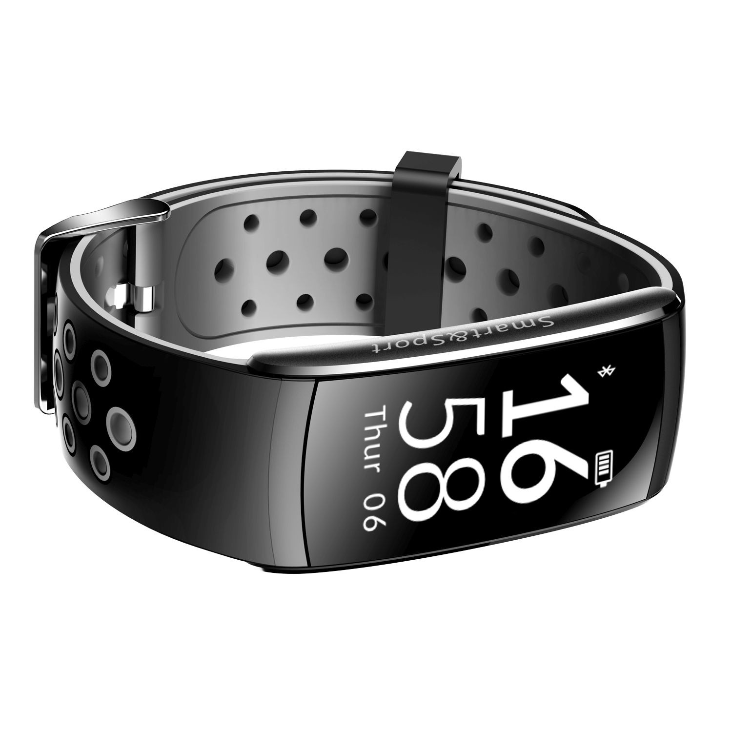Bratara fitness Bluetooth, Android, iOS, OLED 0.96 inch, 3 functii, IP68, SoVogue Rosu - imagine 12