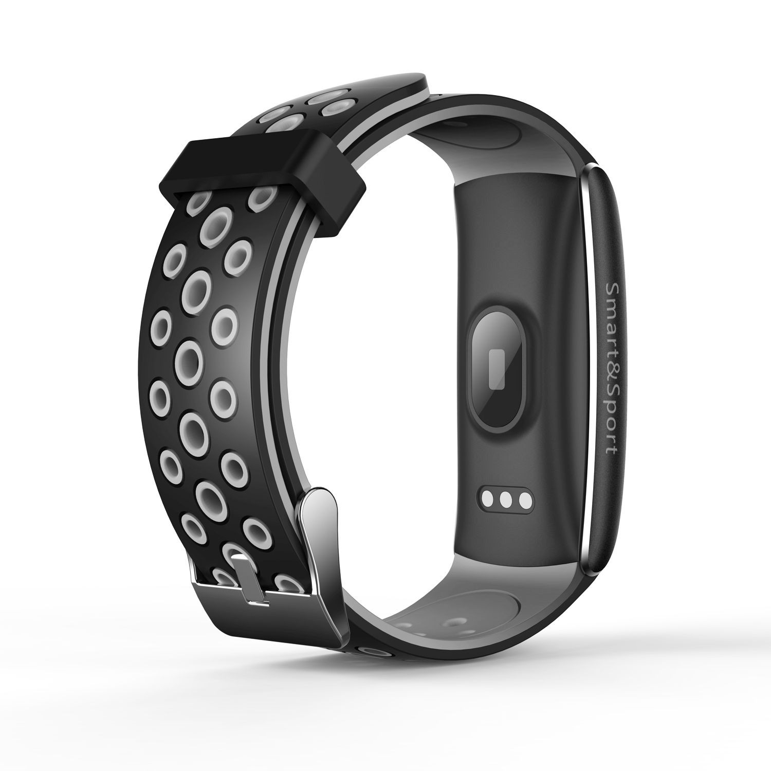 Bratara fitness Bluetooth, Android, iOS, OLED 0.96 inch, 3 functii, IP68, SoVogue Rosu - imagine 13