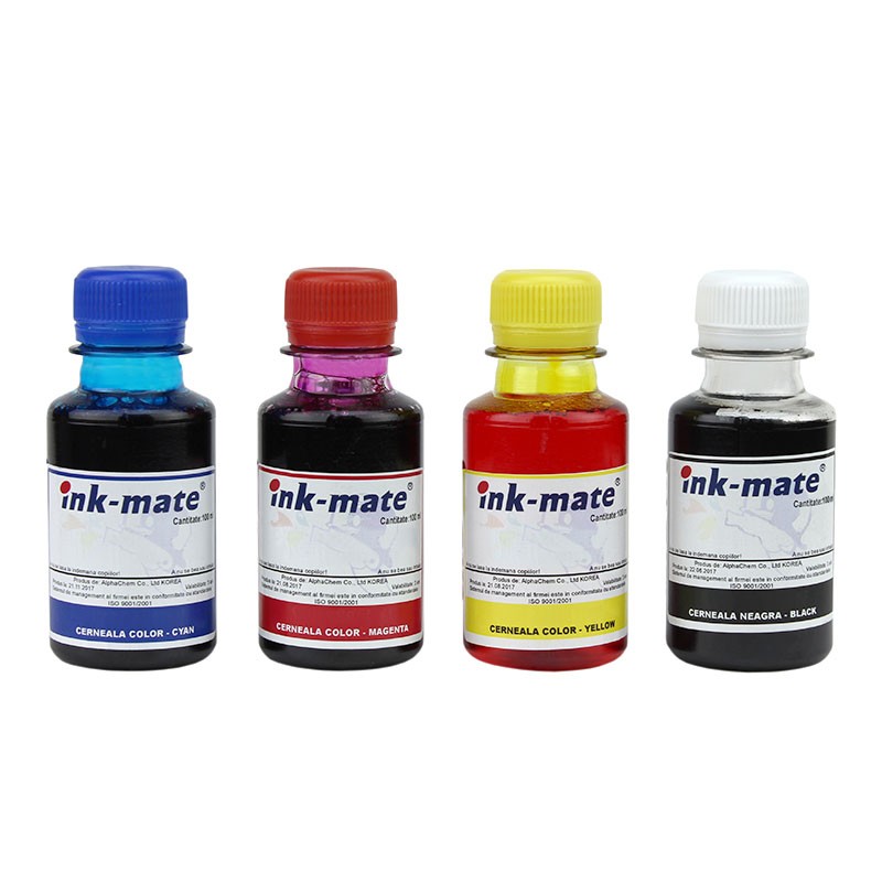 Cerneala refill pentru HP364 HP655 4 culori 100 ml cartuseria.ro