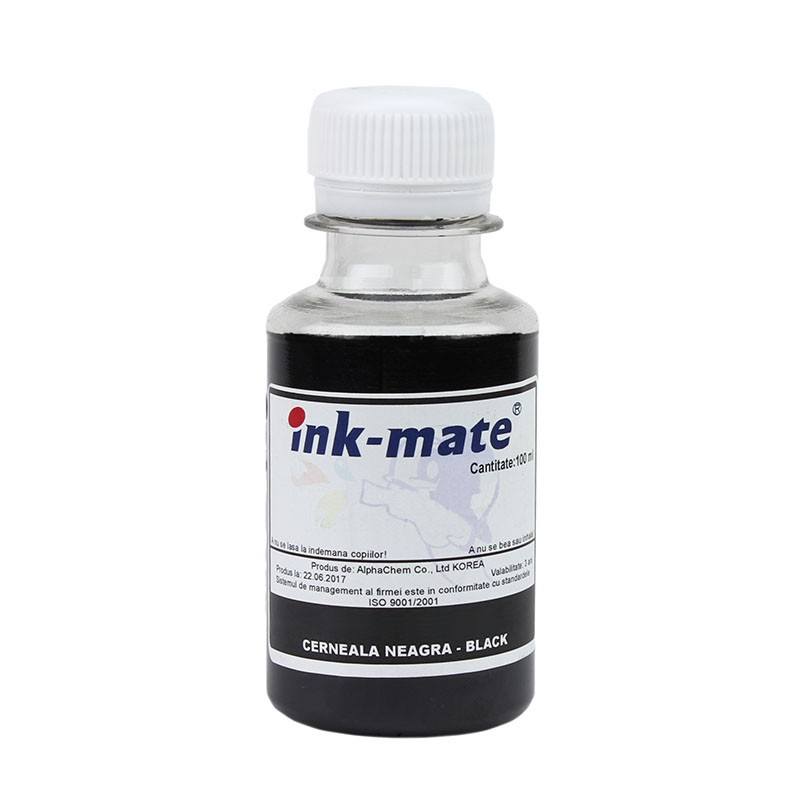 Cerneala refill Black (Negru) pigment pentru HP364 1000 ml cartuseria.ro