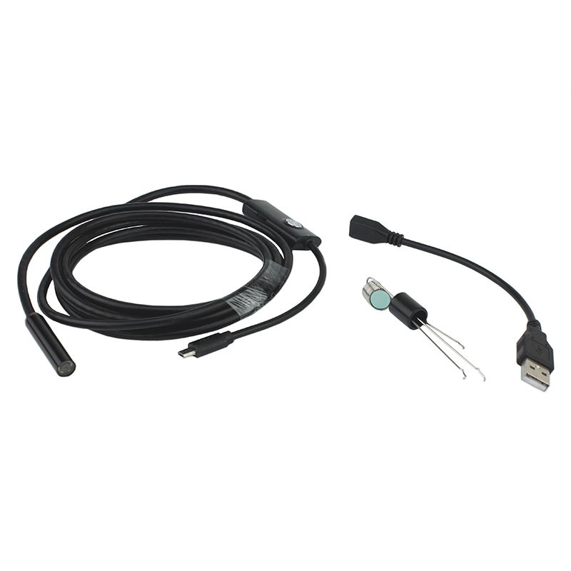 Camera video Endoscop rezistenta la apa, 3.5 m, negru, USB, rezolutie HD 3.5