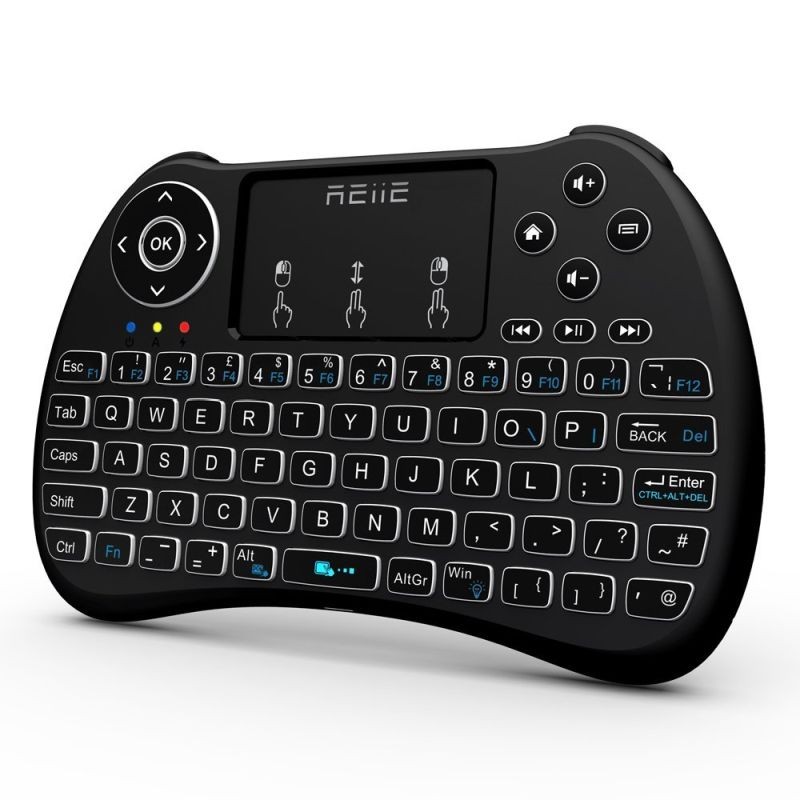 Mini tastatura iluminata, wireless cu touchpad, Reiie H9+ cartuseria.ro imagine 2022 cartile.ro