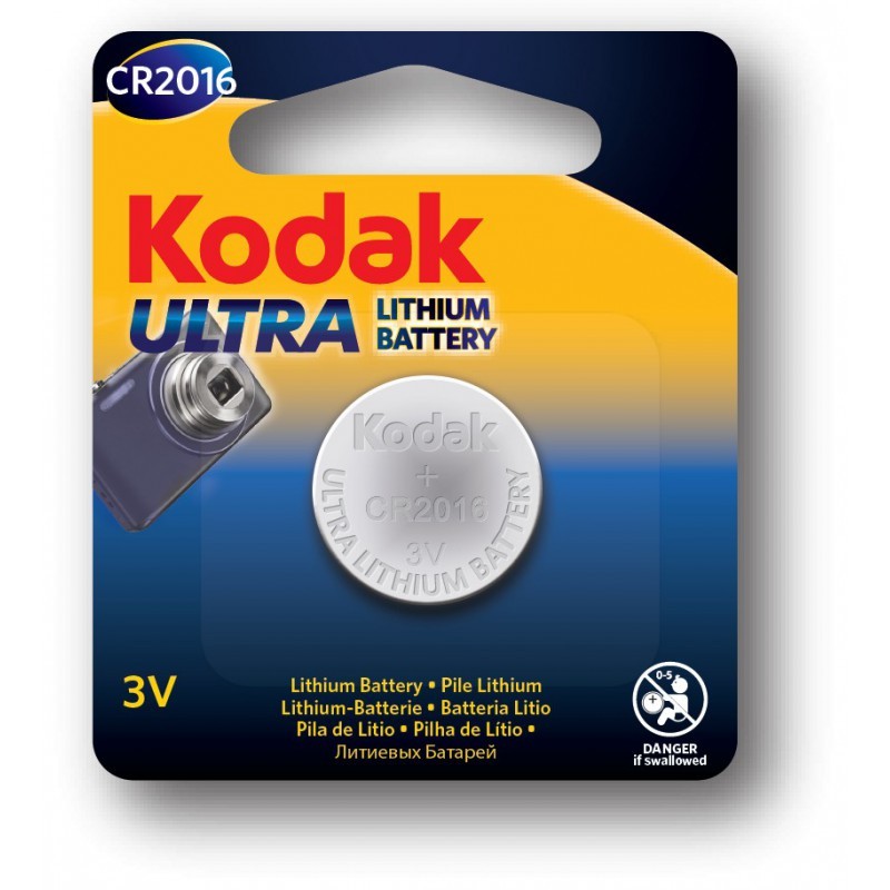 Baterie lithium CR 2016 Kodak Ultra, 3V cartuseria.ro imagine 2022 depozituldepapetarie.ro