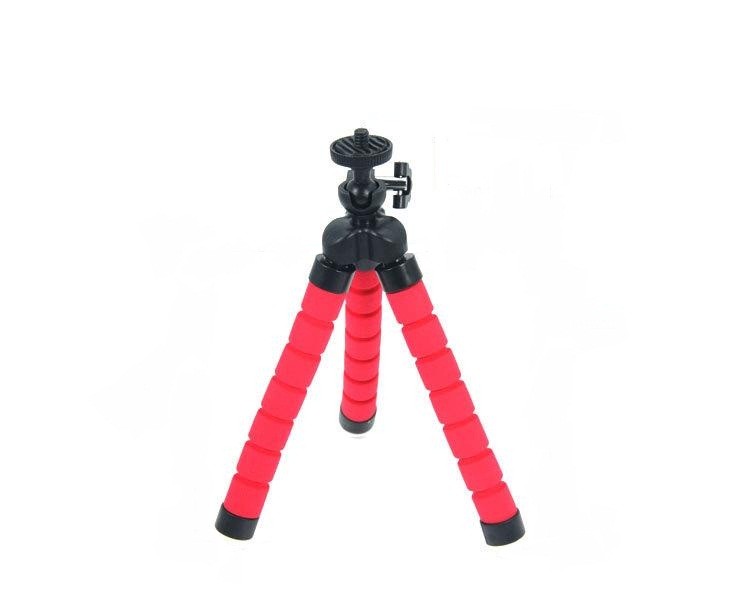 Mini trepied flexibil, reglabil 4 - 6 inch, pentru telefonul mobil Alb - imagine 7