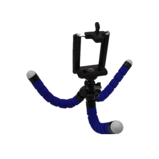 Mini trepied flexibil, reglabil 4 - 6 inch, pentru telefonul mobil Alb - imagine 10